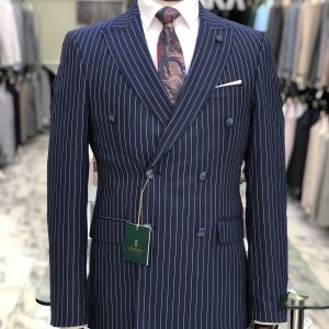 Men's Stripped 2 Piece Suit